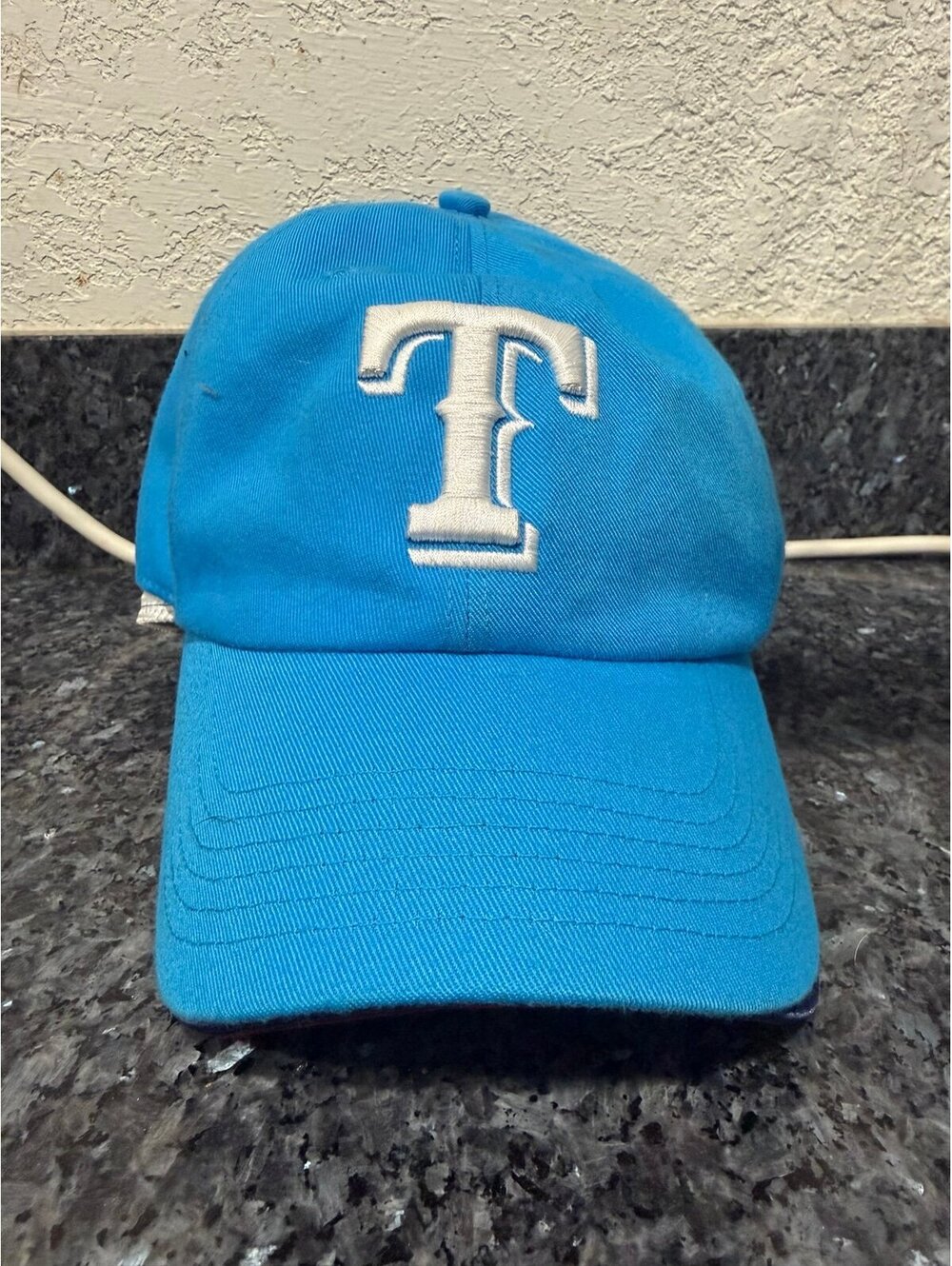 Women’s baby blue Texas Rangers hat